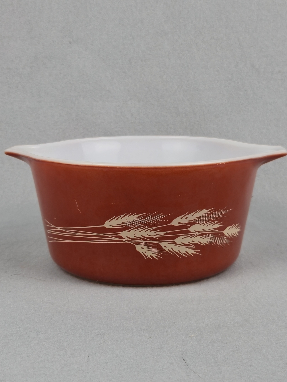 VTG Pyrex Autumn Harvest Wheat 473-B 1 Qt Casserole Dish Base